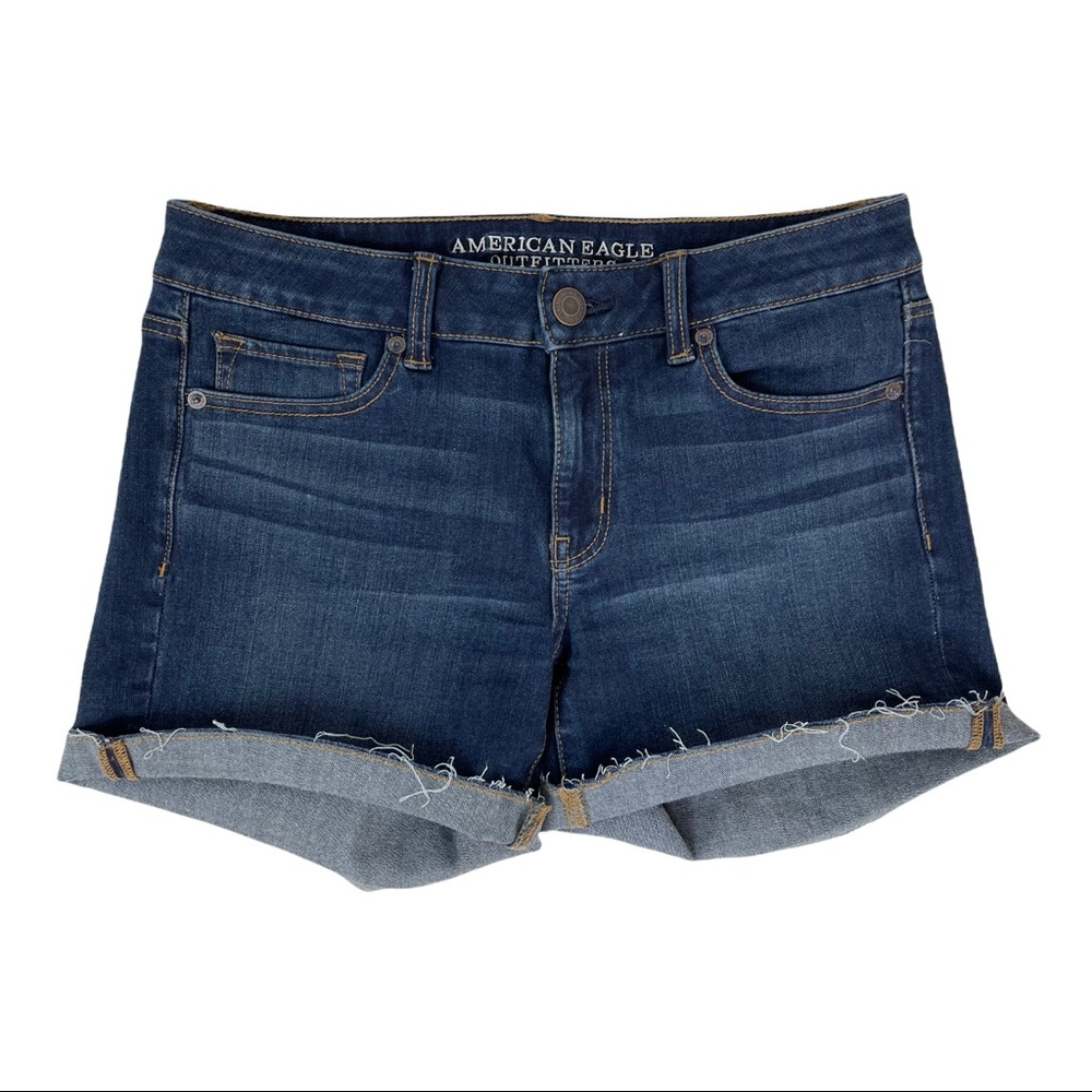 AMERICAN EAGLE Midi Denim Shorts Size 8